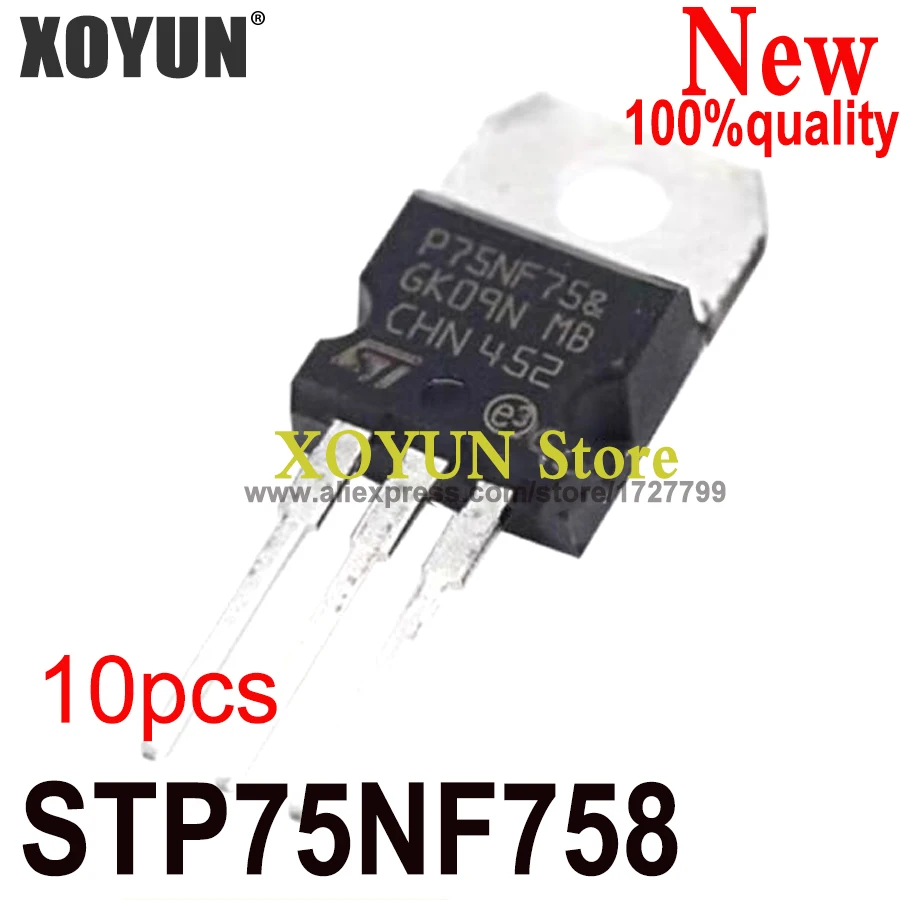 (10piece)100% New P75NF75 P75NF75B STP75NF758 TO-220