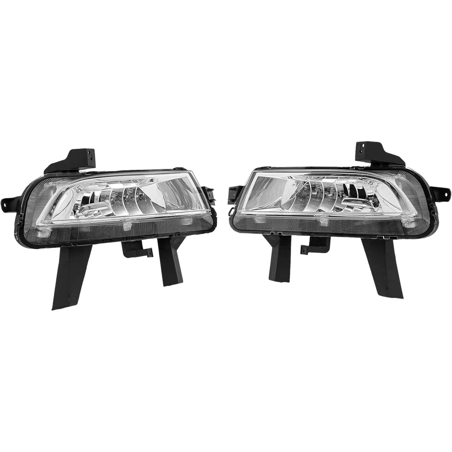 Fog Lights For 2014 2015 2016 Buick LaCrosse Front Halogen Fog Light Lamps Driver Side Passenger Side Black Housing Clear Lens