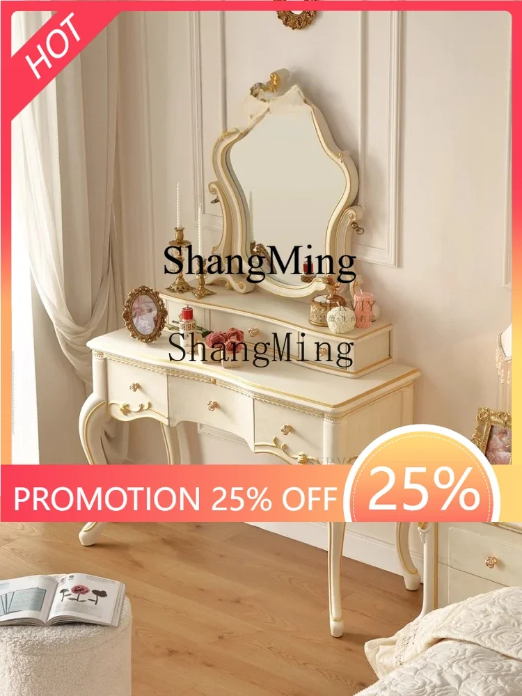 

ZYY home high value pastoral retro style dressing bedroom makeup table daughter room princess dressing table