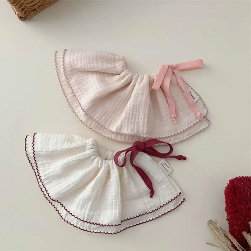 A5YC 2xBaby 턱받이 신생아 침 흘리는 턱받이 면 트림 천(조절 가능한 조임끈 포함)