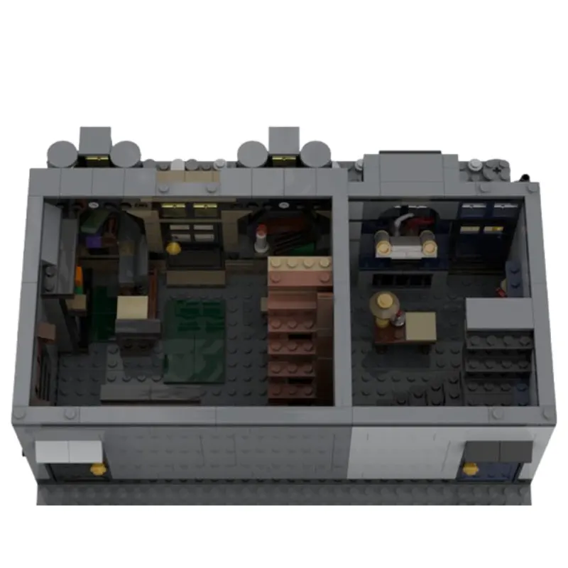 Spot MOC-144229 1831pcs Modulaire Wand Winkel DIY Kleine Deeltje Montage Bouwstenen Educatief Speelgoed Model Gift Set Ornamenten