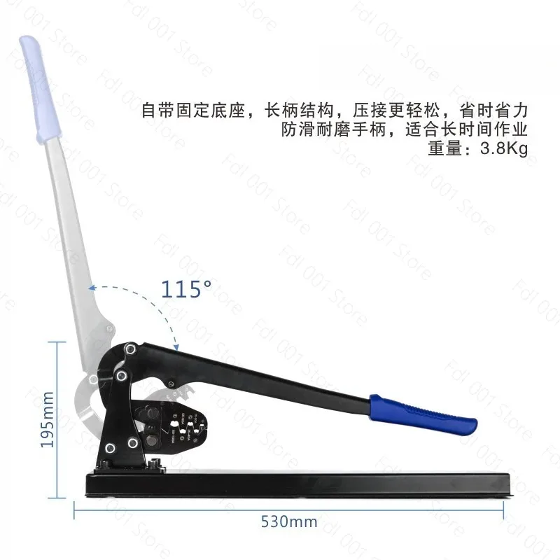 Bench Crimper for OT Copper Lug and Open Barrel Terminal