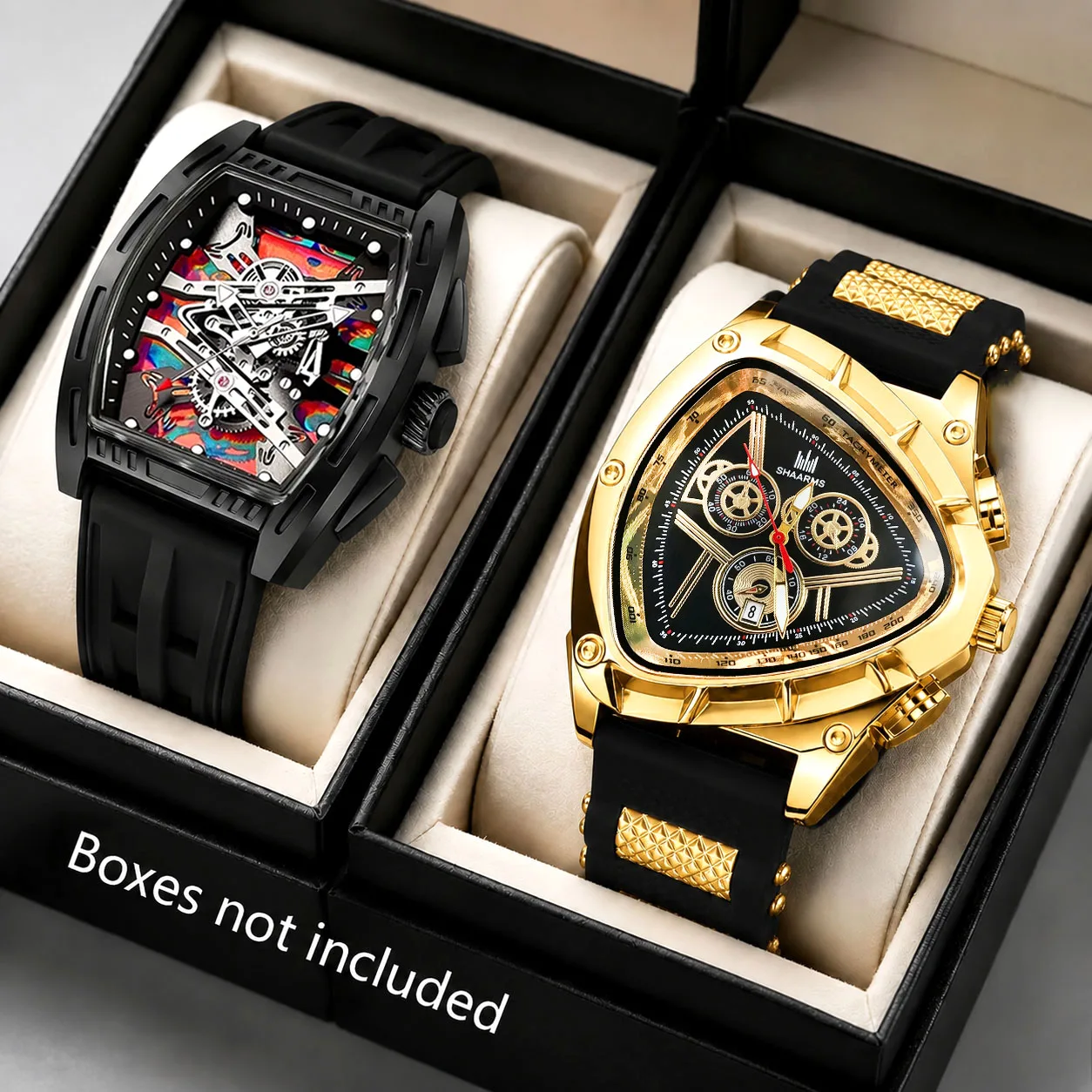2Pcs Men's Watches, Quartz Wristwatches, Suitable for Various Occasions Such as Daily Commuting, Dressing Up, and Going Out to Parties. Birthday and Holiday Gifts for Your Boyfriend or Brother That Are Both Classy and