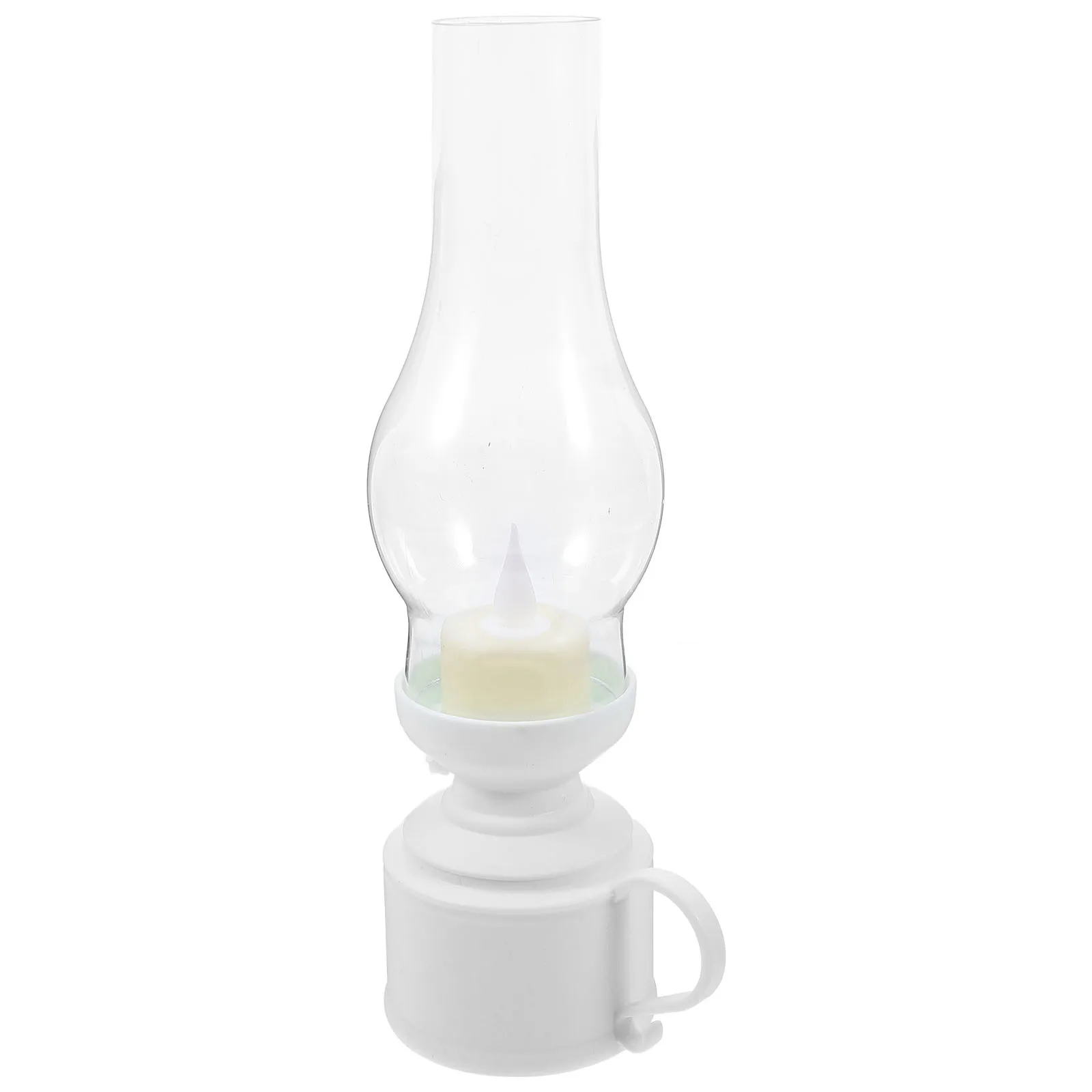 خمر LED مصباح قوي PP البلاستيك عديمة اللهب الجدول مصباح الرجعية ديكور المنزل ضوء الفوانيس #3