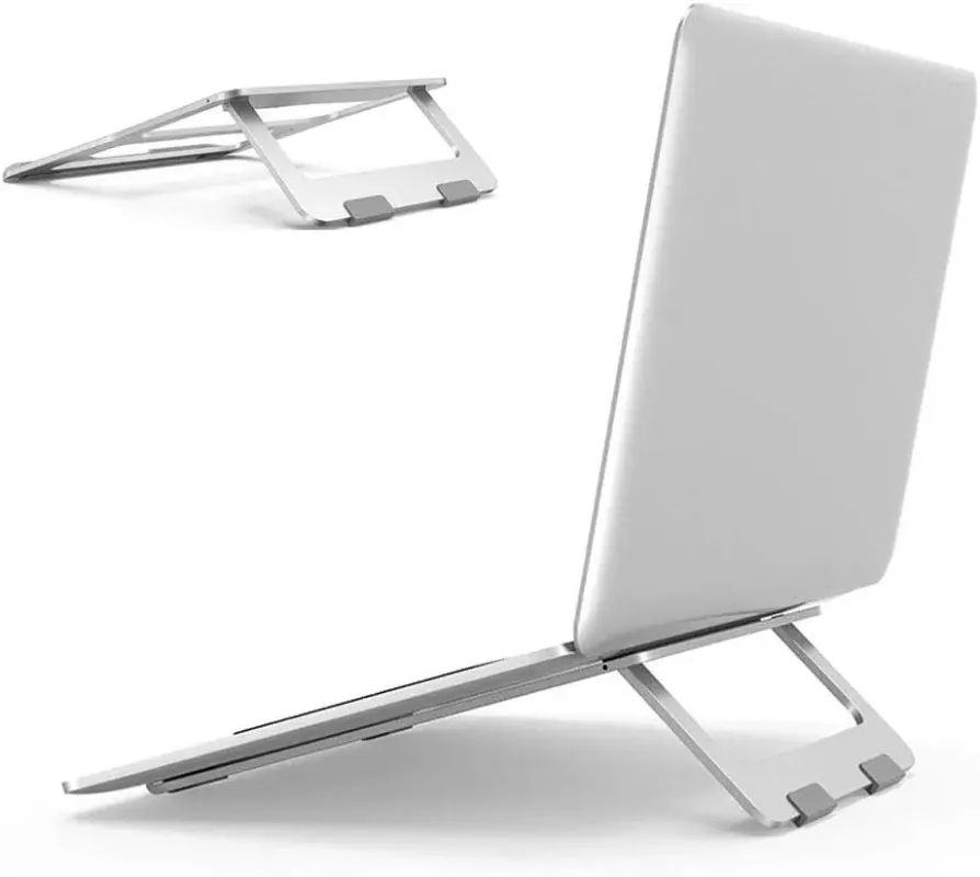 Portable Aluminum Alloy Foldable Laptop Stand Adjustable Desktop Holder Heat Dissipation for MacBook Notebook 10-17 Inch Laptops