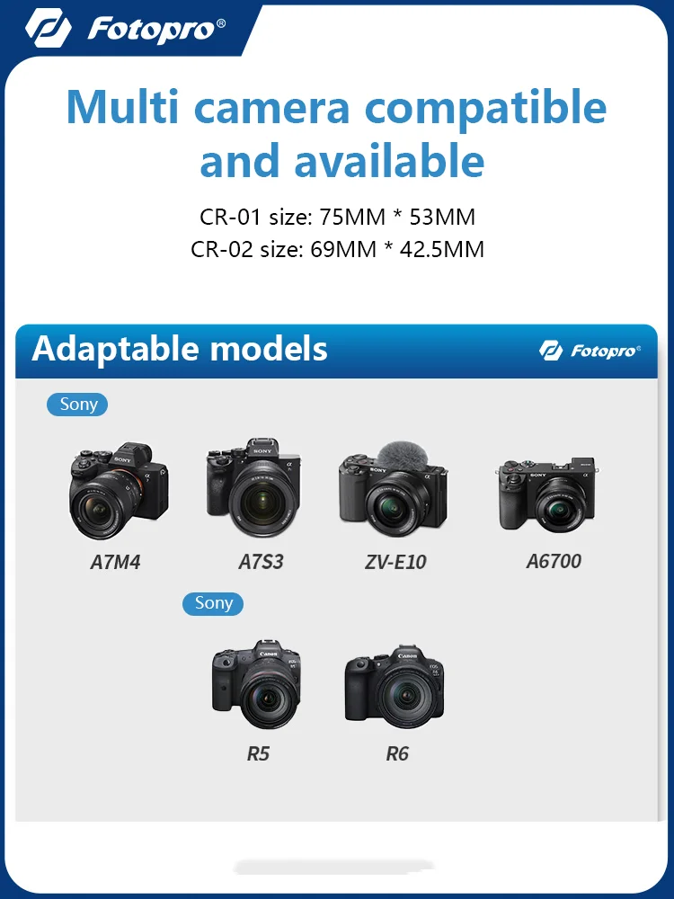 Fotopro العالمي كاميرا مروحة التبريد المبرد بالوعة الحرارة التبريد السريع لسوني A7M4 A7S3 ZV-E10 A6700/كانون R5 R6/Fuji XS10