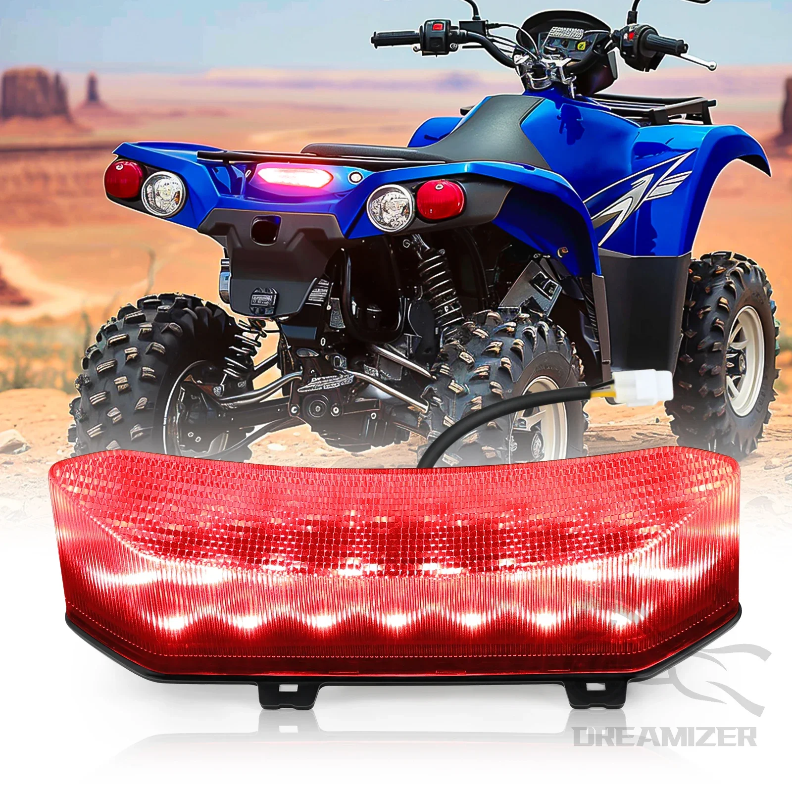 Transparent Black Motorcycle Taillight for Yamaha Raptor 700R 700 2006-2018 YFZ450R YFZ450X YFZ 450R 450X 450 R X 2009-2017 2018