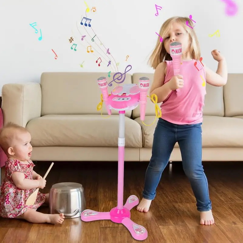 Microphone debout avec support pour enfants, machine de karaoké, ensemble de jeu pour enfants, jouets