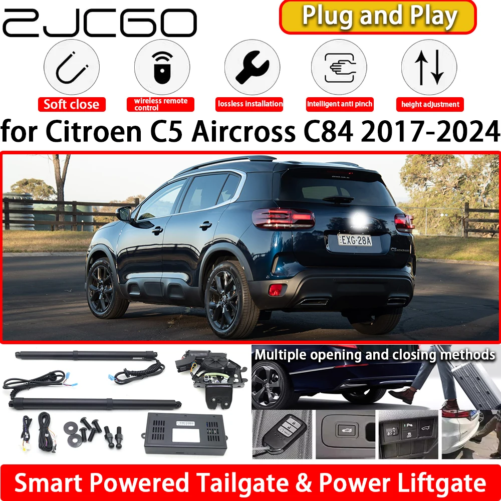 

ZJCGO for Citroen C5 Aircross C84 2017-2024 OEM Automatic Electric Powered Tailgate Power Liftgate Tail Gate Lift Kit System