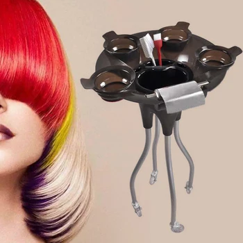 รถเข็นถาดสีผมร้านเสริมสวยพร้อมชามย้อม 4 ใบ, บริการแบบปรับได้ถาดกลิ้งรถเข็นสถานีช่างทําผมพร้อมล้อ