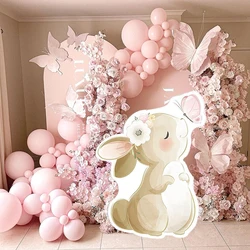 45/61/92cm Cute Bunny Cardboard Cutouts Butterfly Rabbit Backdrop Board for Baby Shower Wedding Birthday Party Prop Decoration
