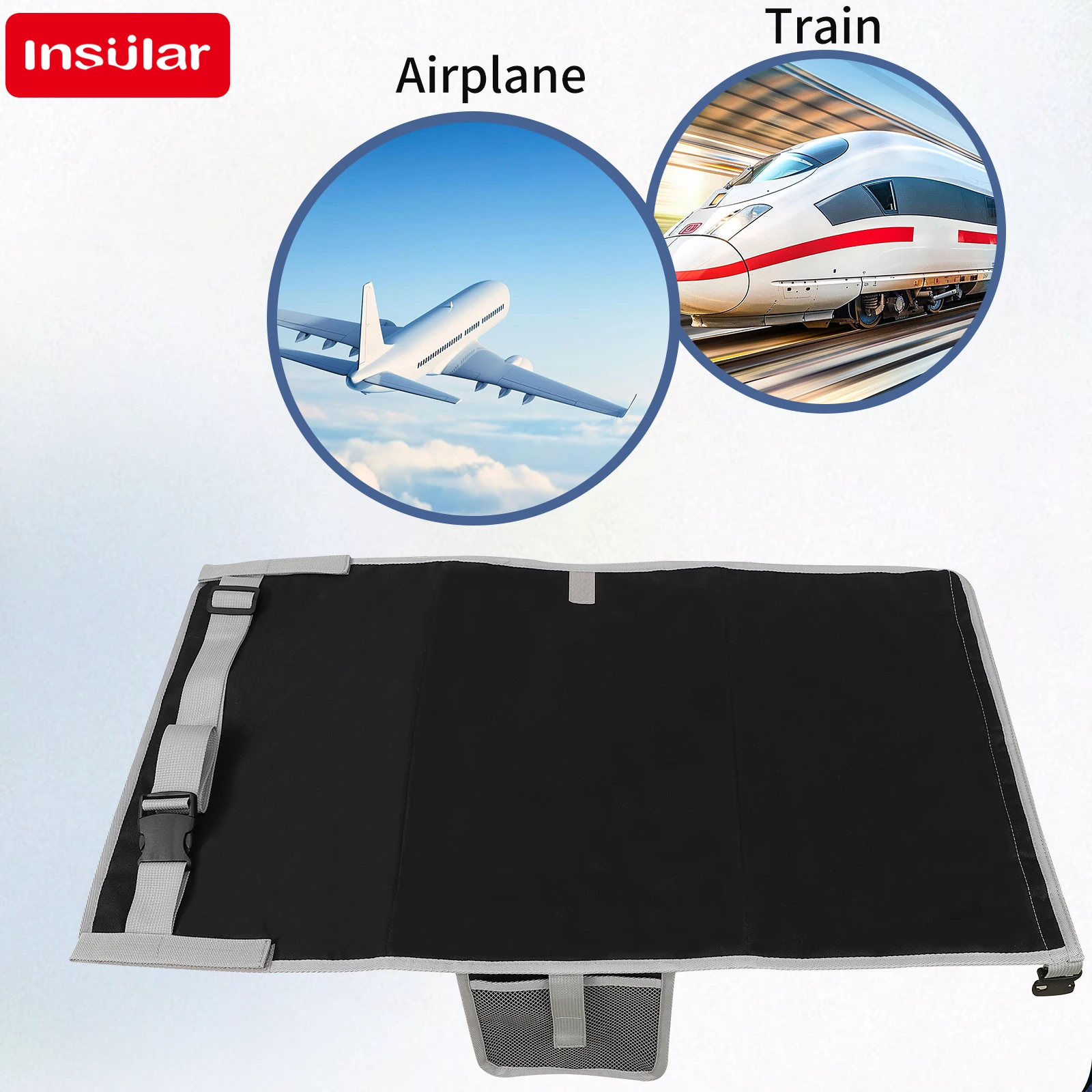 INSULAR الأطفال مقعد السفر طائرة موسع الطفل تمديد الوسادة الاطفال طائرة السفر أرجوحة سرير سفر 3-6Y #5