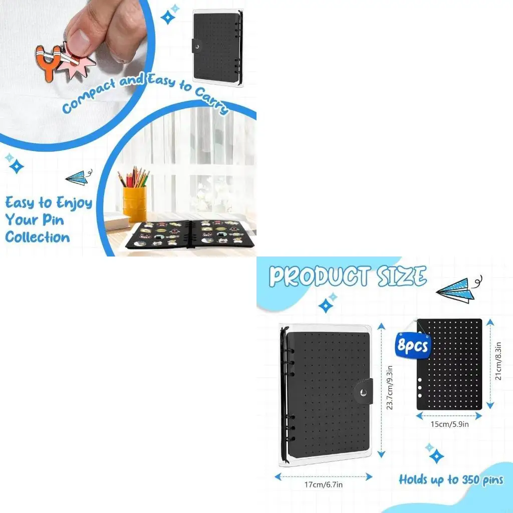 

Pin Display Case Felt Texture Pin Storage Album Pin Showcase Holder for Woman