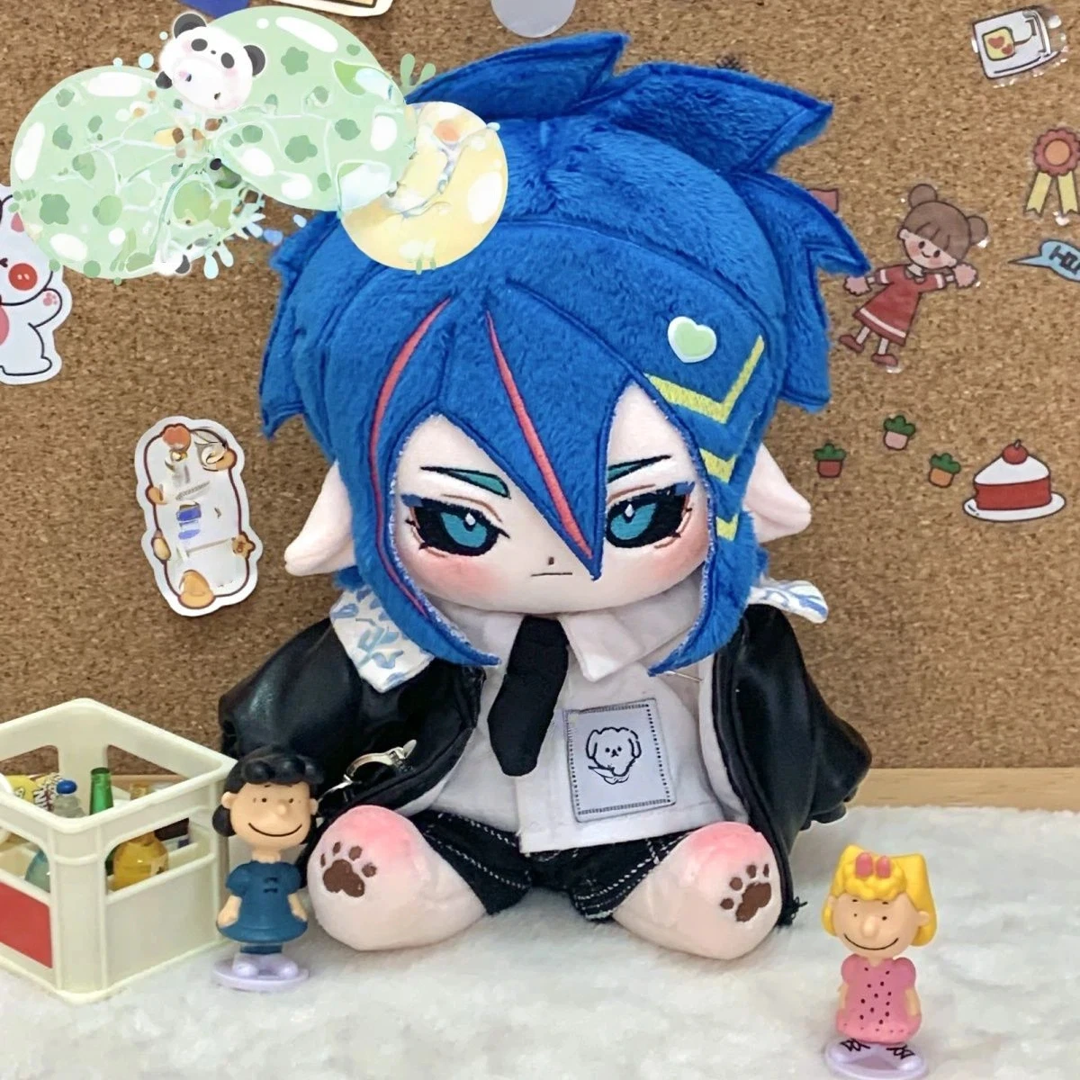 20cm AOTU Ninler Pluszowe Zabawki Miękki Korpus Przystojny Chłopak Cosplay Przebranie Ubrania Pluszaki Figurki Anime Prezent Urodzinowy