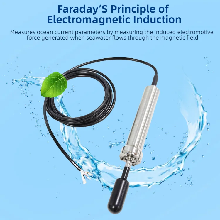 Marine Scientific Research IP68 Testing Instrument Equipment Water Current Speed Meter Sea Water Current Flow Meter