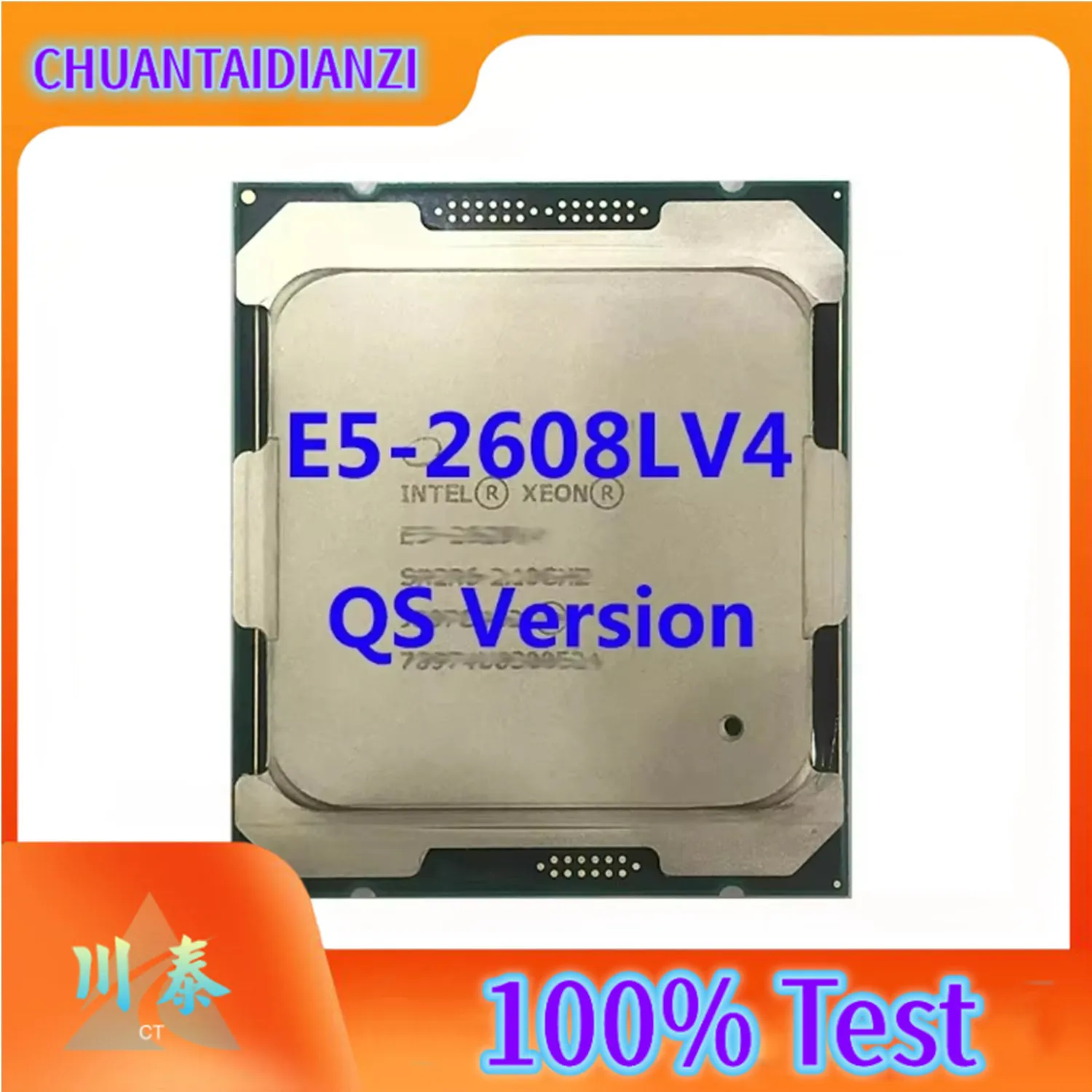 E5-2608LV4 QS Version ChatGpt Xeon CPU Processor 1.60ghz 18-Core 20mb SmartCache TPD50W FCLGA2011-3 For X99 Motherboard