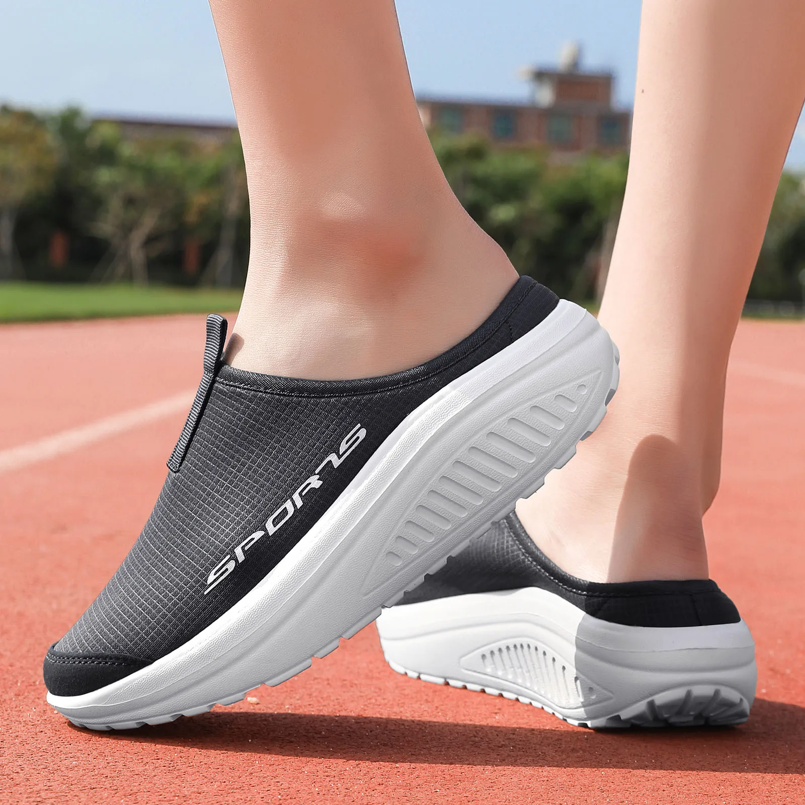 

Womens Lncrease in height Casual Shoes Summer Light and comfortable Sport Platform Shoes Gentlemen Mesh Breathable Casual Shoes