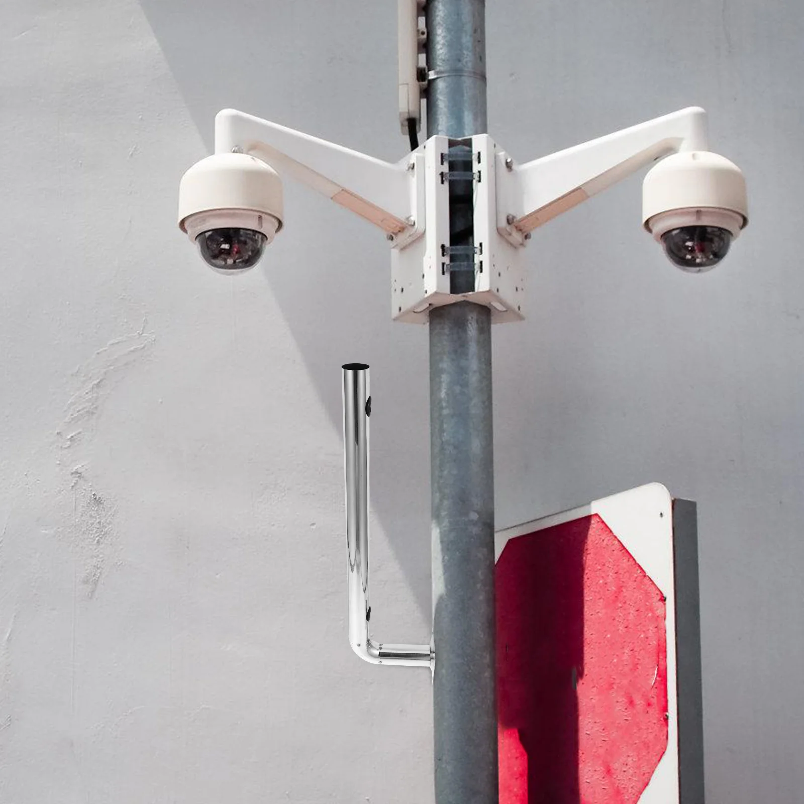 Beam Bracket Antenna Mount Weather Station Mounting Pole for Metal Wireless Bridge Stainless Steel Accessory