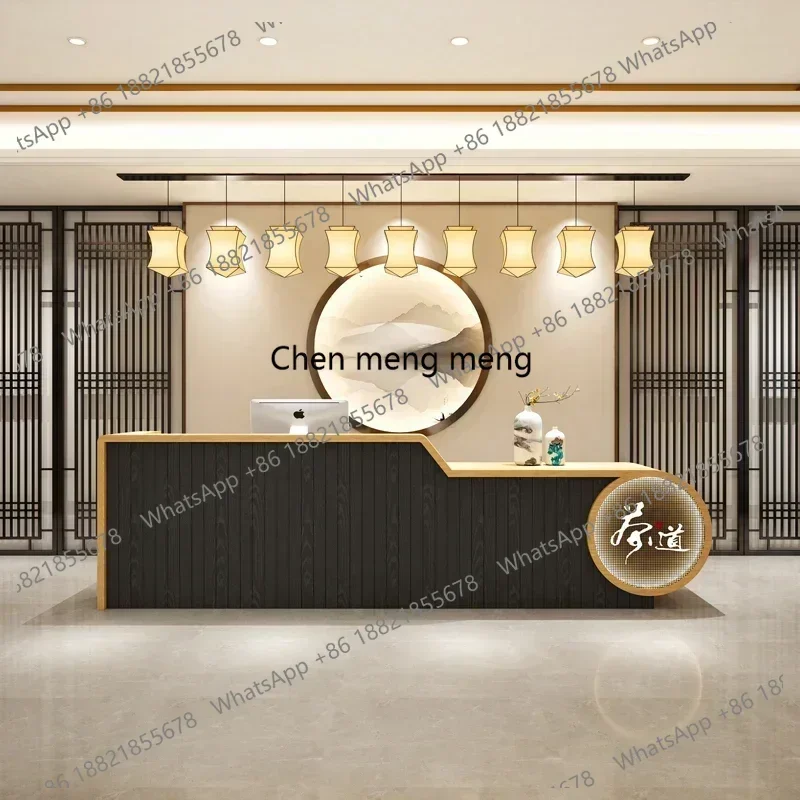 N138  Organizers Office Reception Desk Podium Front Bar Modern Office Cash Counter Desk Pulpit White Unique Mostrador Unique Fur