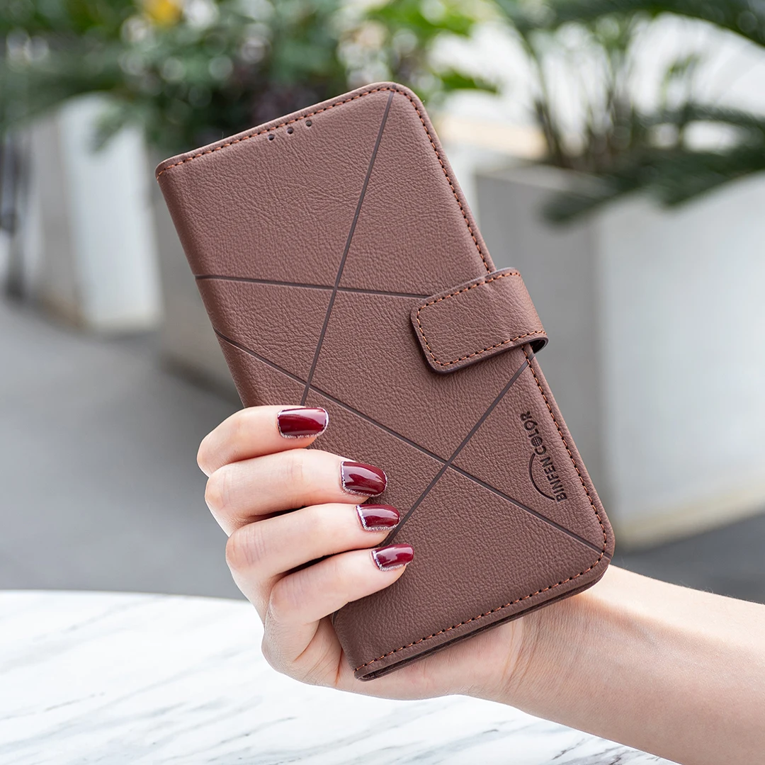 Realme C71 C75 C55 C53 için te - Flip Leather Case incelemesi ve fiyatı