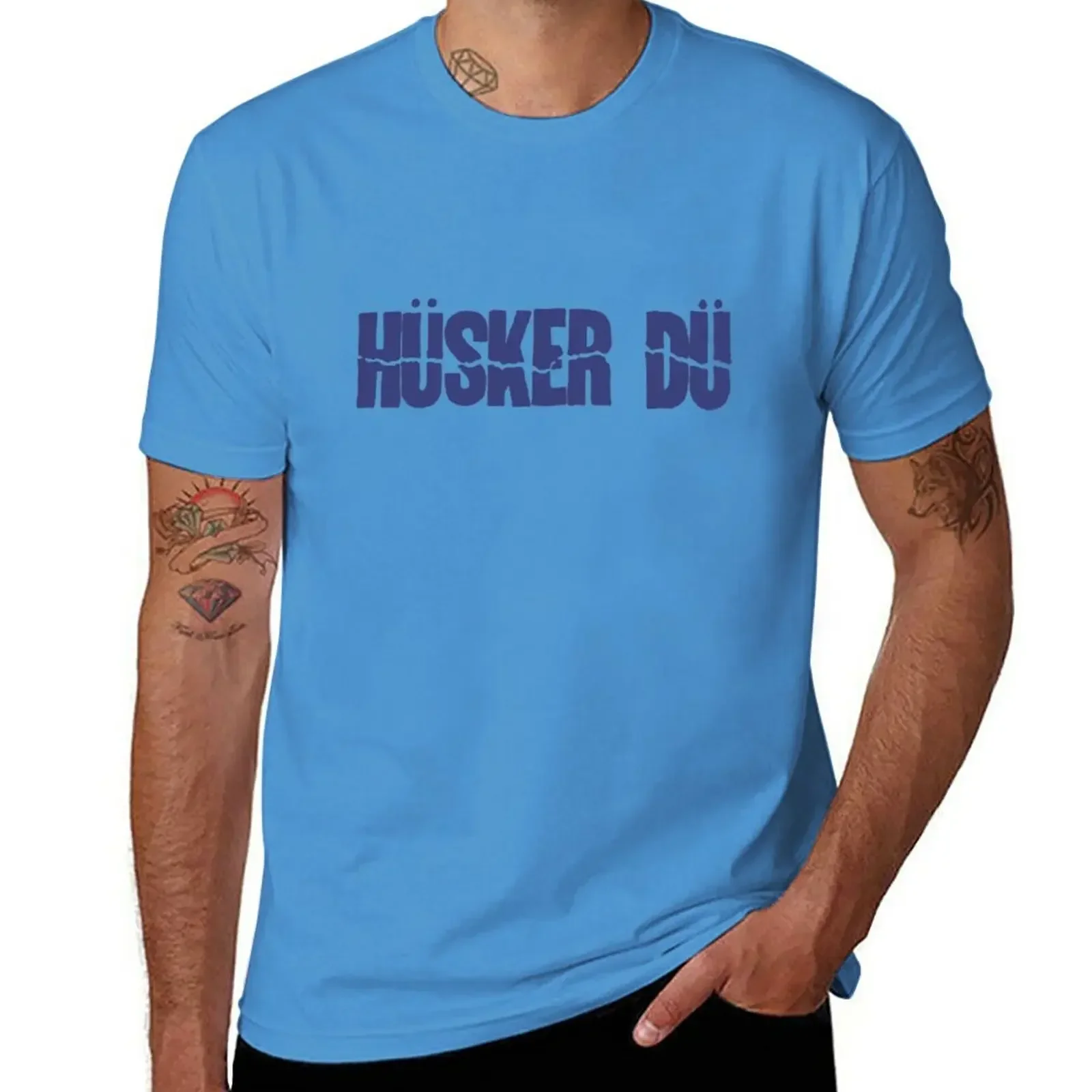 summer top quick drying shirt T-shirt men New Husker Du T-Shirt anime clothes Printed T-shirt  Casual T-shirts  style