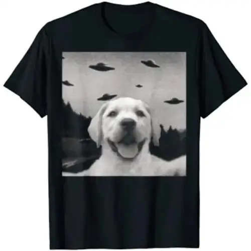 Alien U F O Funny Dog T-Shirt Cute Animal Print Graphic Lovely Tops Alien