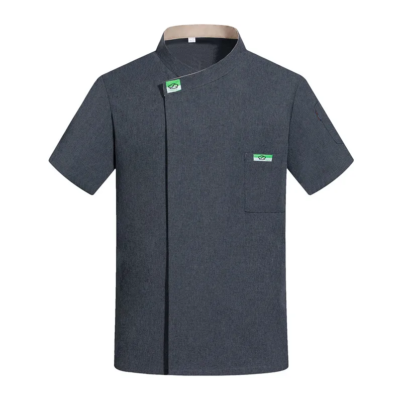 Uniforme de Chef, Costume d'hôtel de Restaurant de restauration, vêtements de cuisine, chemise de Chef, tablier à manches courtes, vêtements de cuisine, Costume de travail pour hommes et femmes