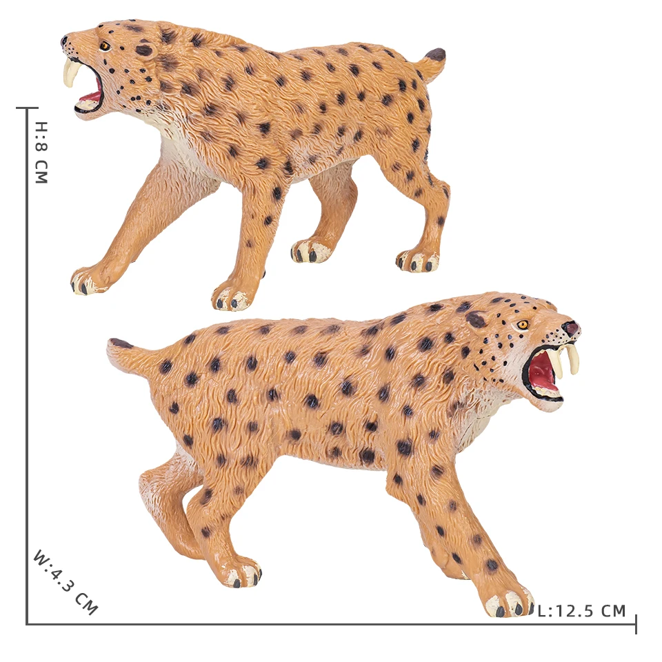 Simulation Mammut Modell Wollige Nashorn Eiszeit Säbel Zahn Tiger Pädagogisches Kinder Spielzeug Action-figuren Sammlung Kinder Geschenk – Detail 11