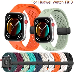 Silicone For Huawei Watch Fit 3/4 Comfortable Breathable Bracelet wristband Correa For Huawei Watch Fit 4 Pro Belt Accessories