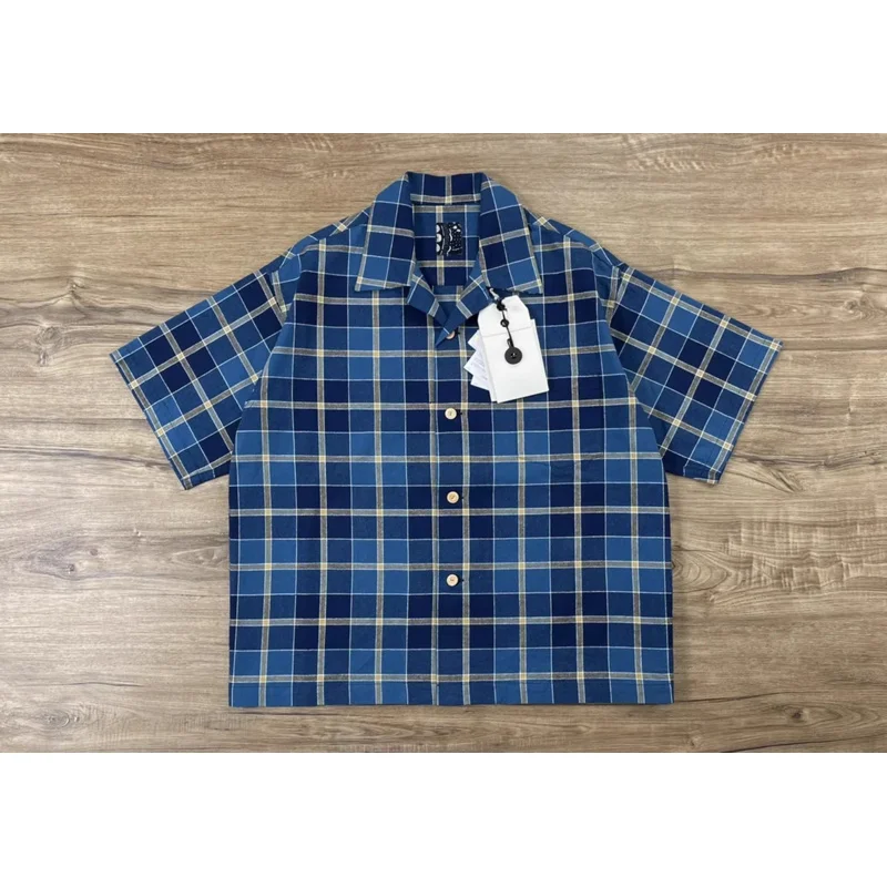 VISVIM WMV ICT WALLIS SHIRT CHECK (N.D.) Cuban collar Hawaiian plaid shirt