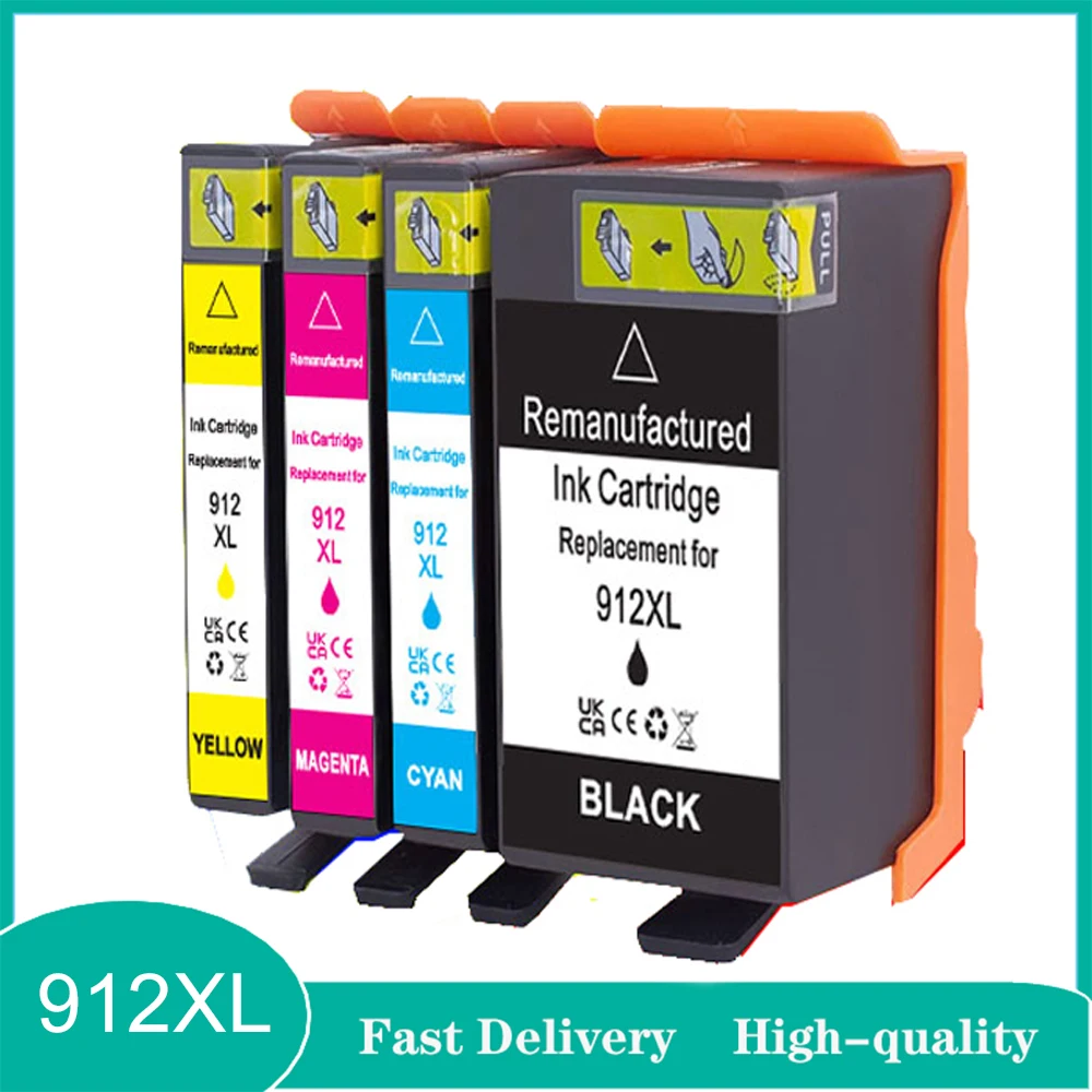 Vilaxh For HP 912XL Ink Cartridge For HP 912 OfficeJet Pro8010 8012 8013 8014 8015 8017 8018 8020 8022 8023 8024 8025 8026 8028