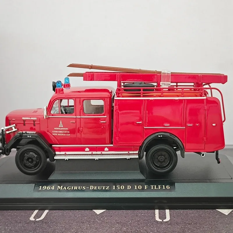 Diecast escala g1 estrada águia motor de incêndio liga modelo de carro brinquedos colecionáveis presente lembrança exibição