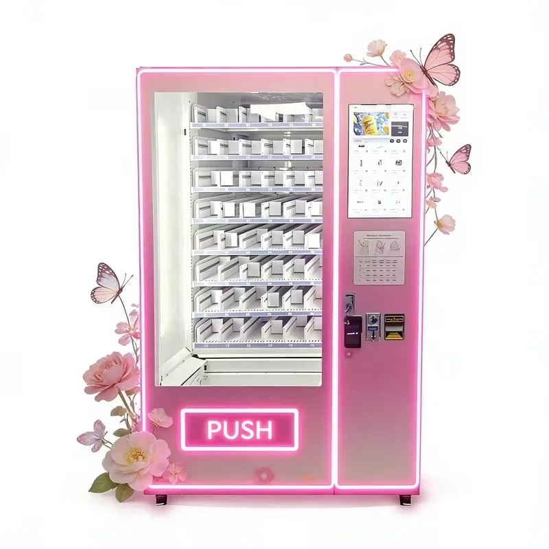 Smart Skincare and Makeup Vending Machine with Digital Interface, Self-Service Beauty Retail System for High Traffic Locations