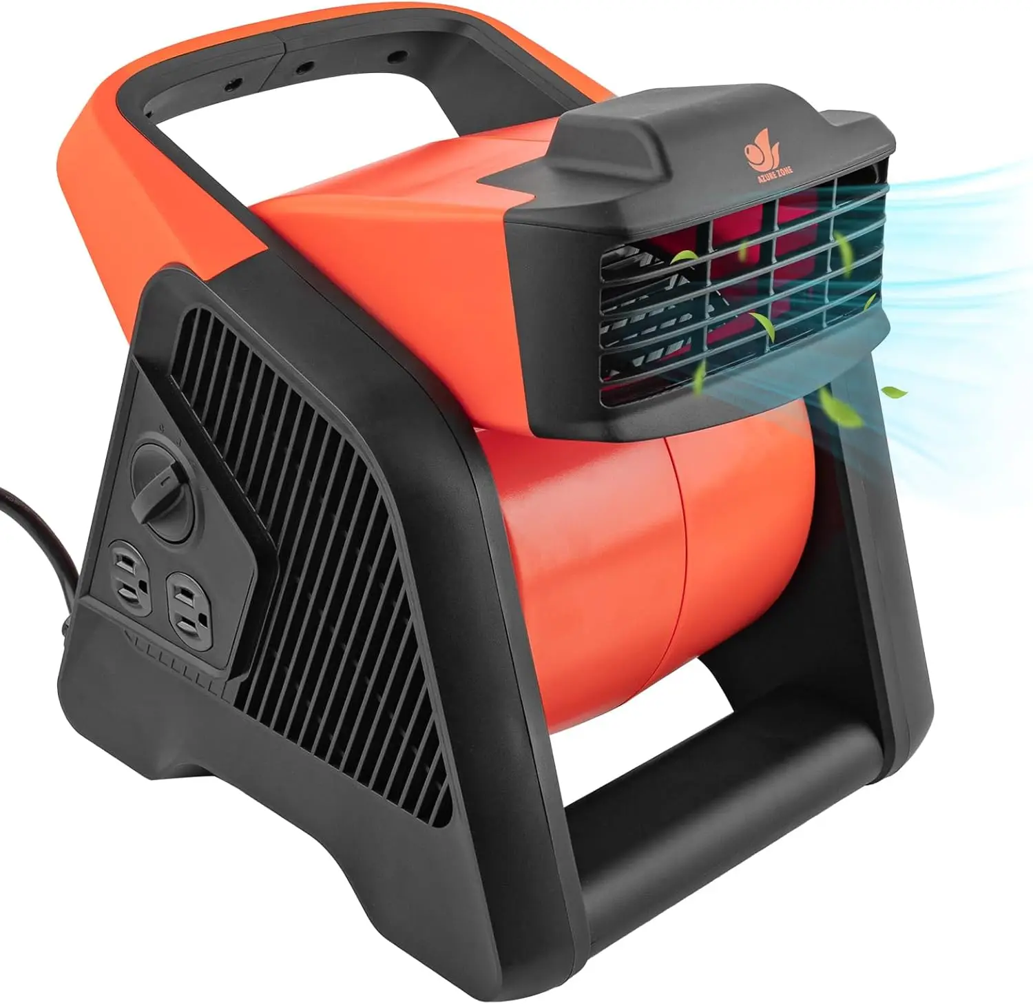 

230 CFM High Utility Blower Fan Carpet Dryer Floor Fan, for Drying, Cooling, Ventilating Exhausting, 3 Speeds, 2 Accessory Outle