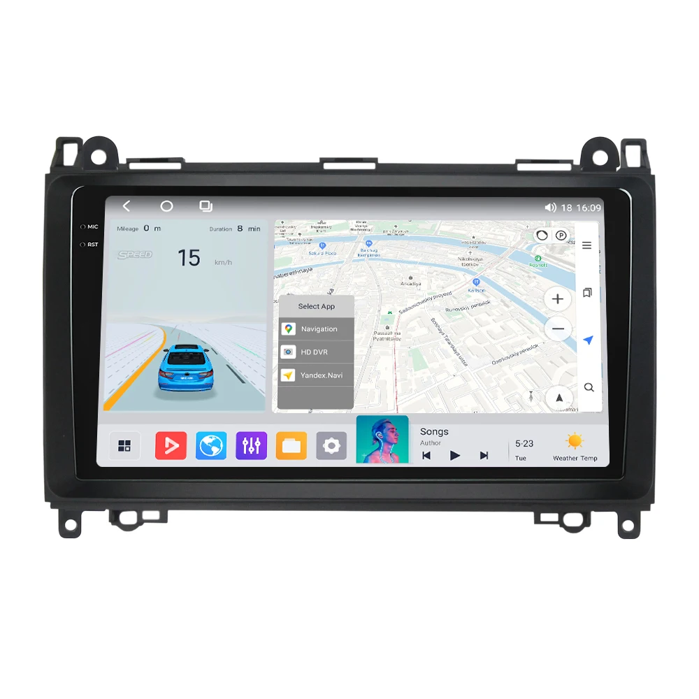 

MS Car Android Qled Screen Mp3 Car Player Video Radio 9inch For Benz B200