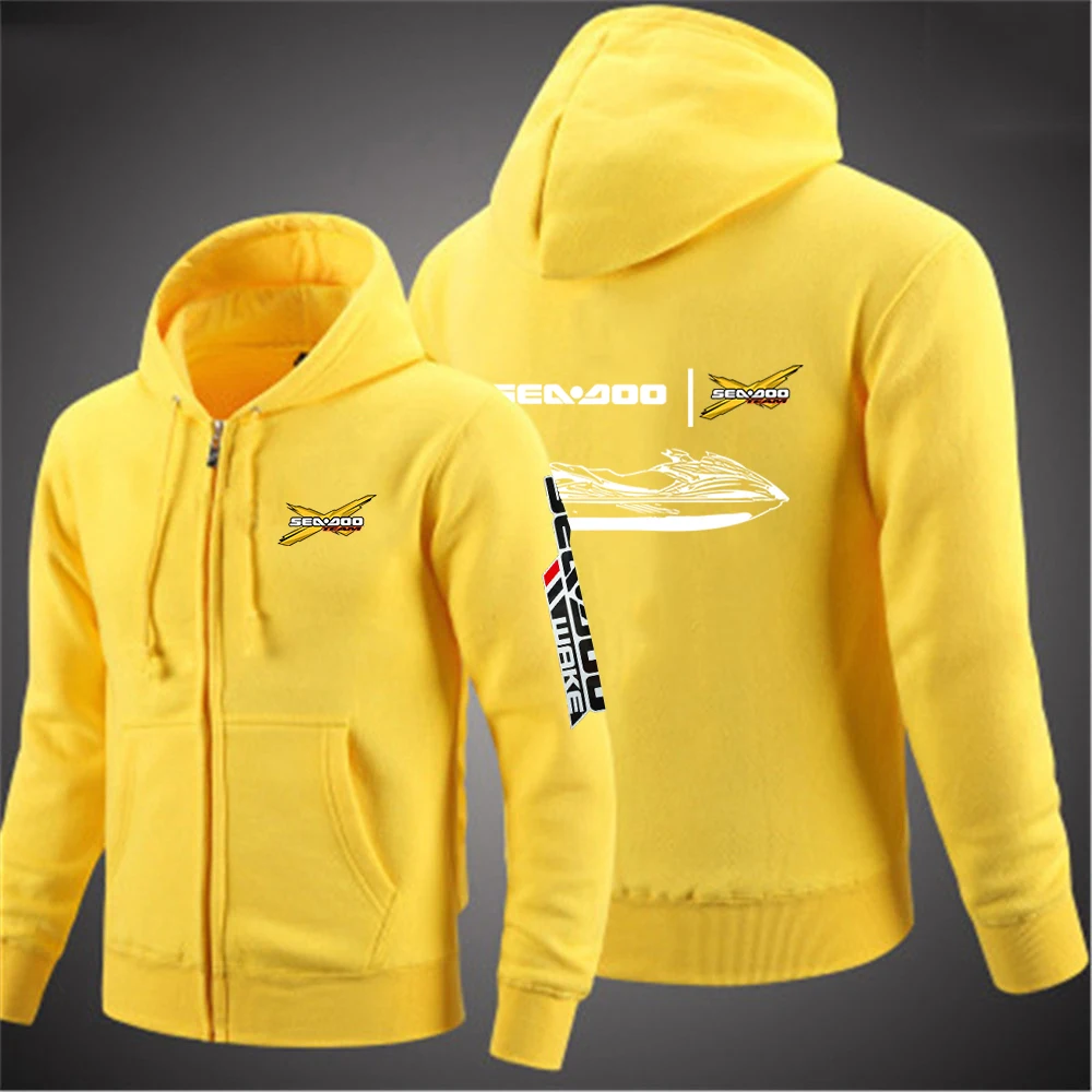 2025 Comfortable Jacket Spring And Autumn Fashion Zipper Hoodies Man's Sea Doo Seadoo Moto Logo Print Pullover Hooded Coat - Image 6