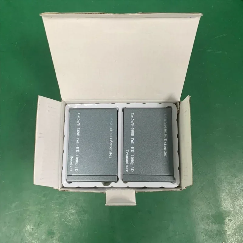 Repetidor extensor compatible con HDMI, 1080P, 60m, sobre Cables Ethernet Cat6, Cat7, con función IR, transmisor RJ45, TX/RX, bucle extensor