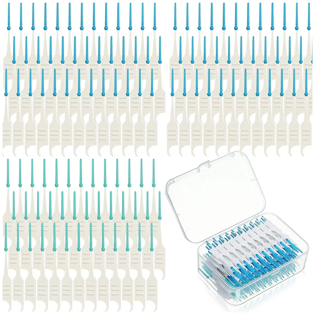 200 Pcs Toothpick Cleaning Brushes for Household Braces Cleaner Elasticity