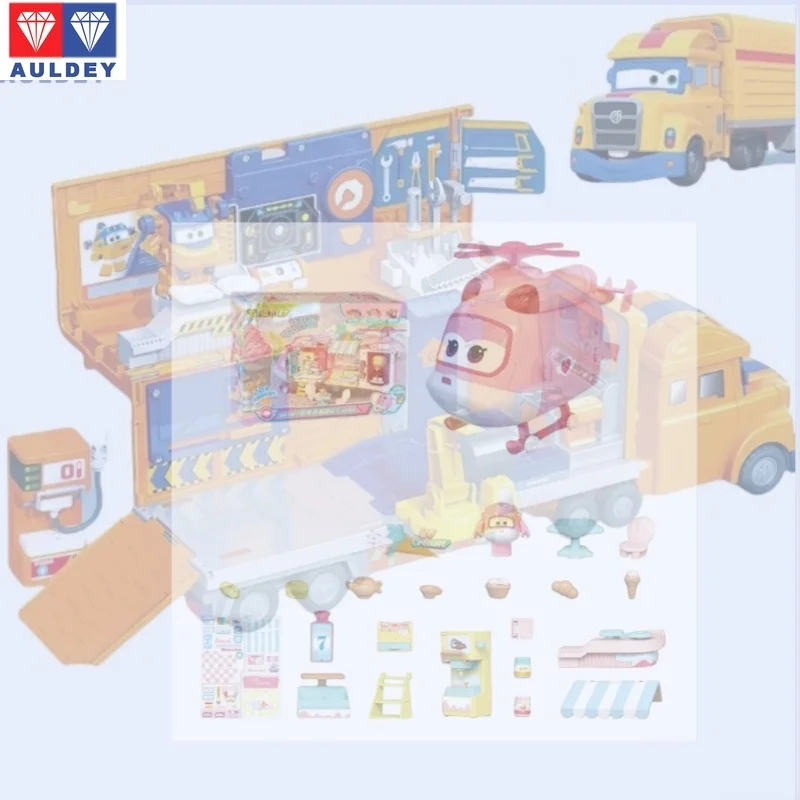

In Stock AULDEY‌ Super Flying Heroes Sound and Light Engineering Truck Deformable Mobile Phone Model Collection Holiday Gifts