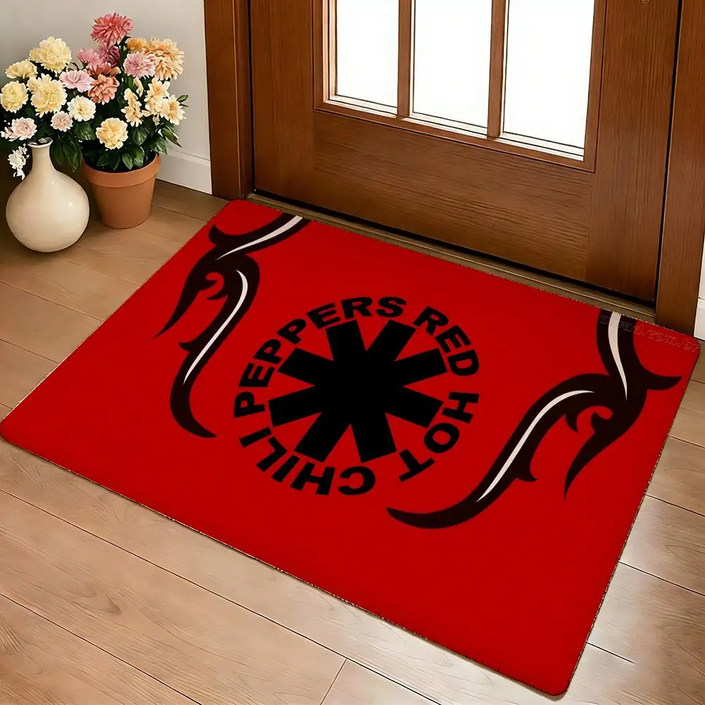 Red Hot Chili P-Peppers Band Floor Mat Cozy Flannel Soft Thick Non-Slip Mat For Living Room Bedroom Kitchen Decor Rugs
