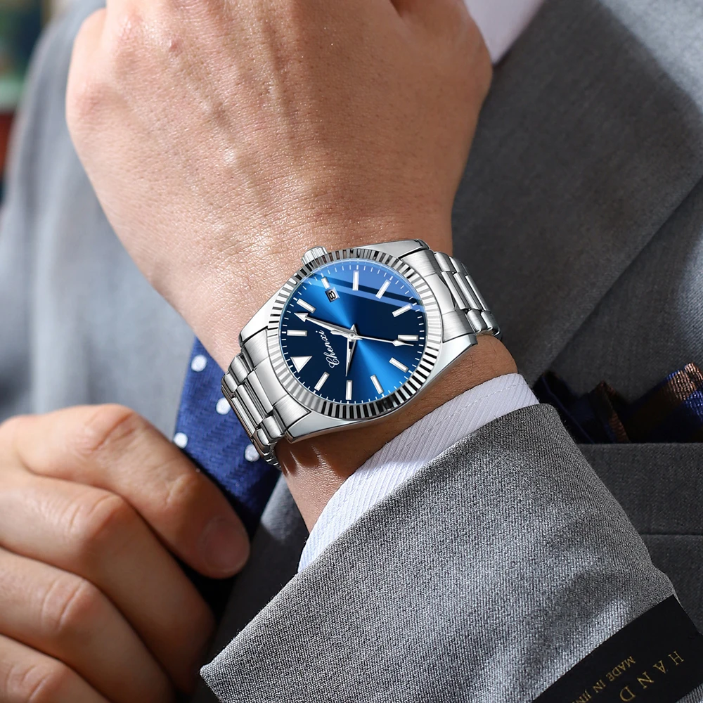 CHENXI Luxe automatische mechanische horloges voor heren Merk zakelijk horloge Roestvrij stalen band Eenvoudige vrije tijd waterdichte klok