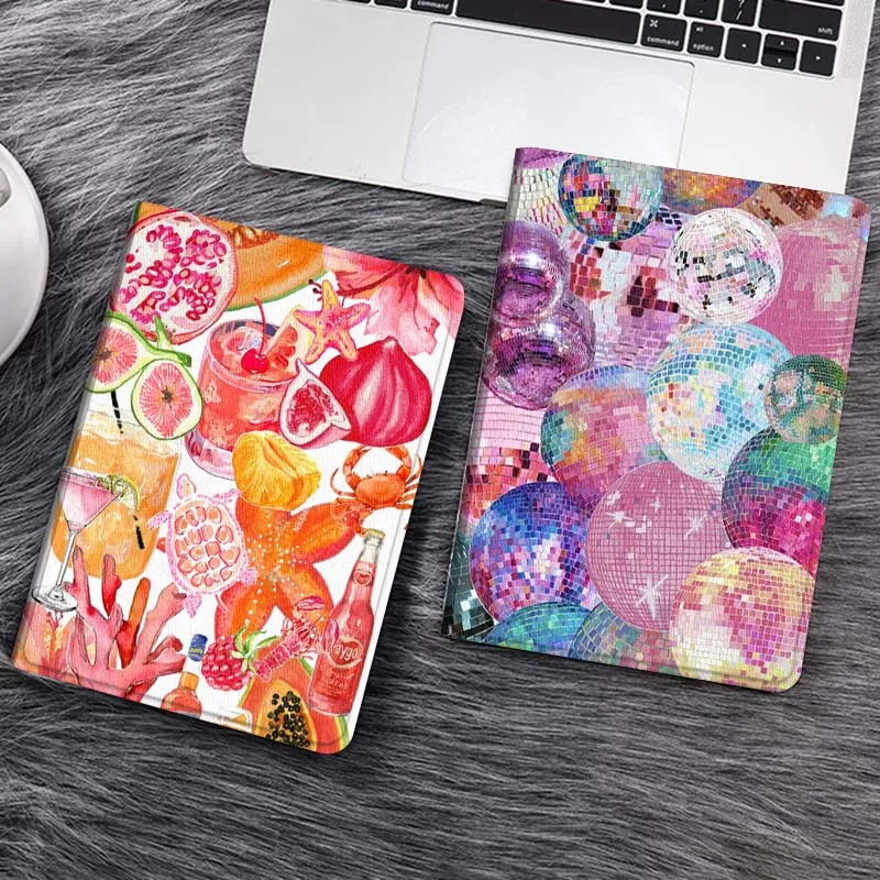 

Cartoon Fruit Drink Pattern Tablet Case For Samsung Galaxy Tab S7 S8 S9 S10 FE Lite Gift
