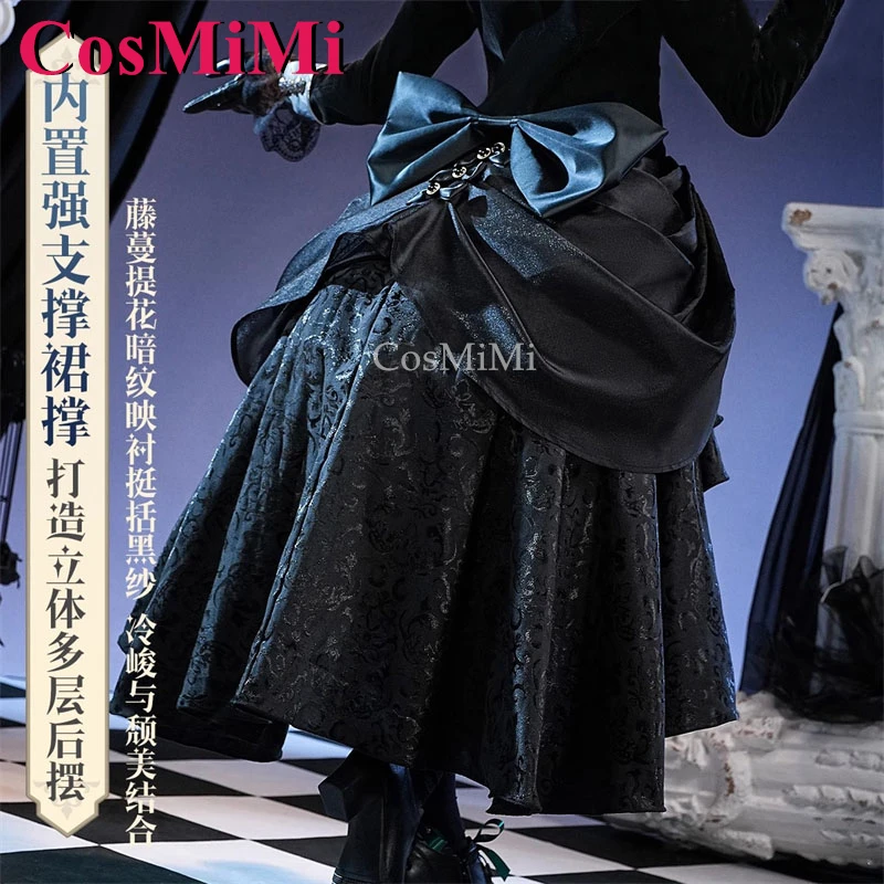 CosMiMi Anime Black Butler Ciel Phantomhive Cosplay Kostüm Die Black Rose Wunderschönes Kleid Karneval Party Rollenspiel Kleidung Neu