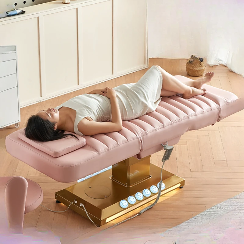 Electric beauty bed Foot control integrated massage treatment bed Multifunctional lifting bed