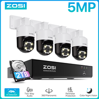 ZOSI 5MP PTZ PoE CCTV Security Camera System AI Person Vehicle Detection 4K 8CH Expand 16CH NVR 5MP HD Video Surveillance IP Cam