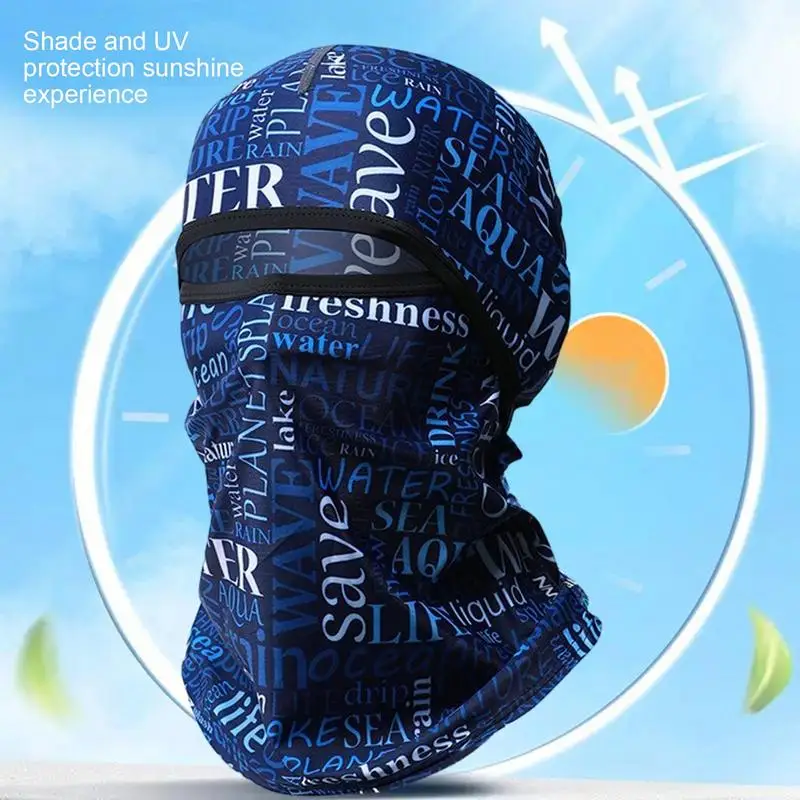 Summer Cooling Neck Gaiter Face Cover Scarf Dust Protection Breathable Balaclavas & Caps For Outdoor Activities