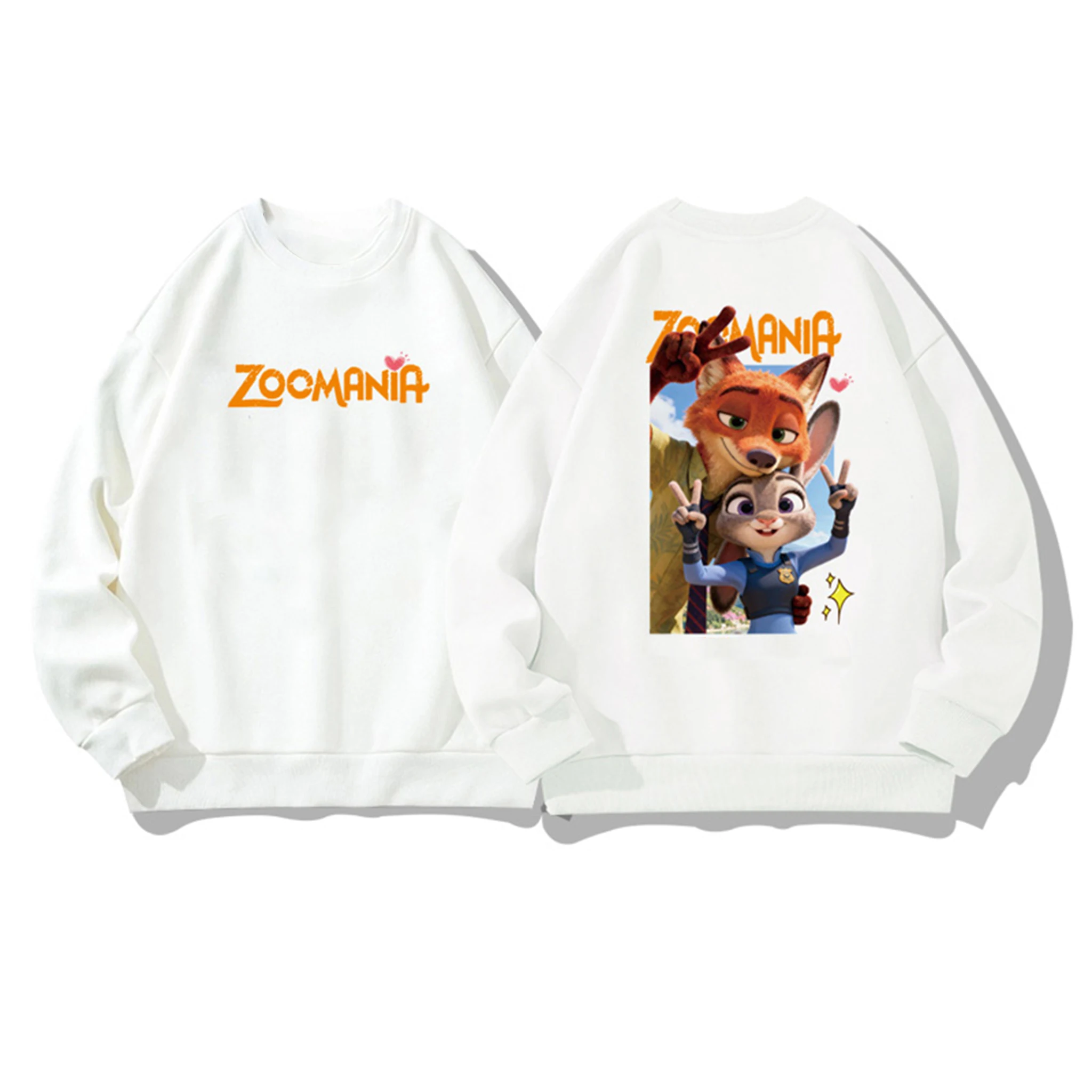 مجموعات متطابقة للعائلة Zootopia 2 Judy Nick بلوزات مطبوعة بطابع جودي نيك، بلوفرات قطنية للزوجين والطفل الوالدين لفصل الشتاء