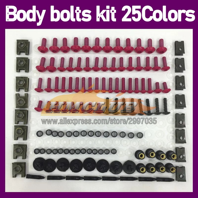 268PS Body Bolt Screw Nuts For HONDA CBR893RR CBR900 CBR893 RR 89 90 91 92 93 1989 1990 1991 1993 Fairing Bolts Full Screws Kit