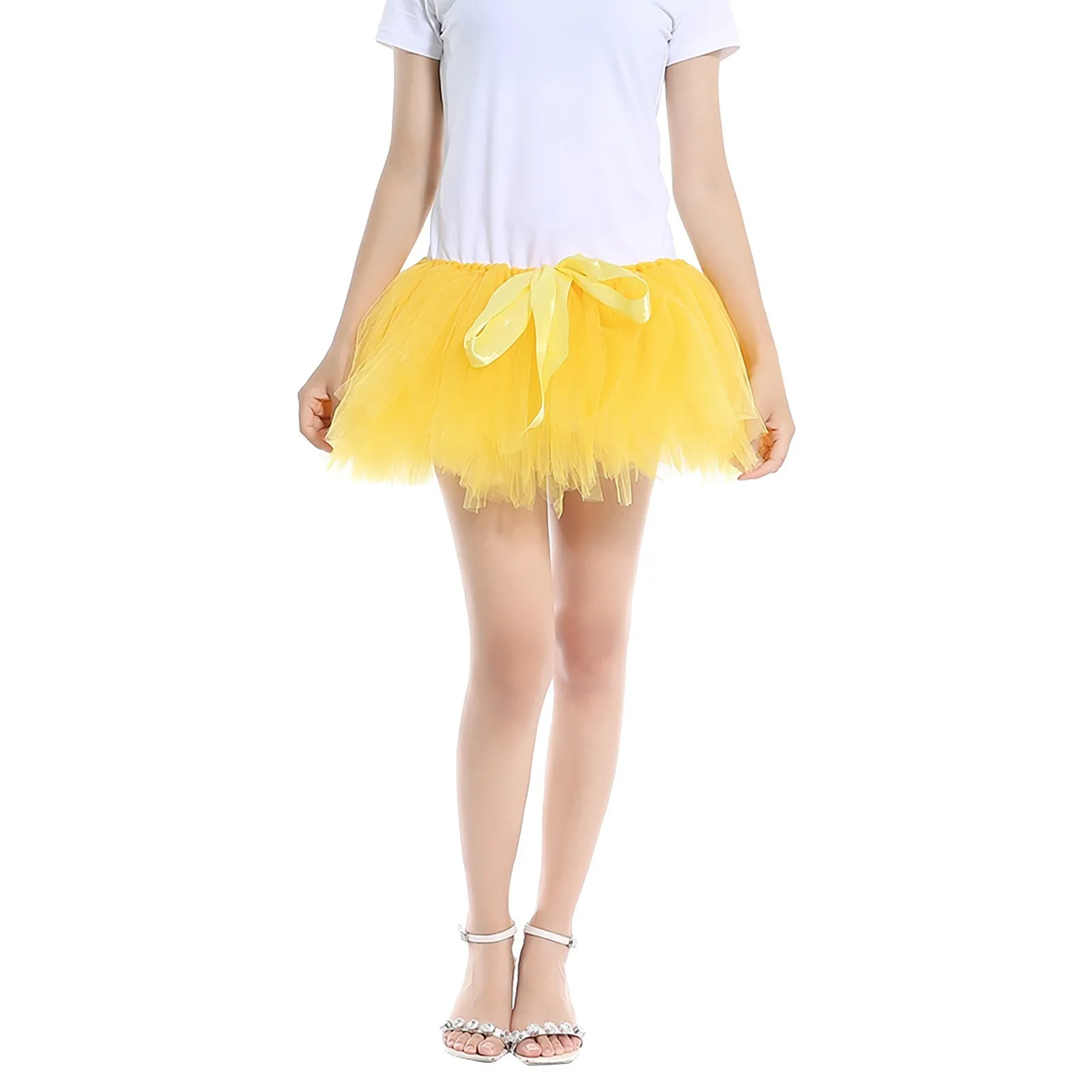 New Carnival Cosplay Petticoat Candy Color Mesh Tutu Skirts Women Underskirt Wedding Puffy Evening Ball Tutu Carnival Skirts