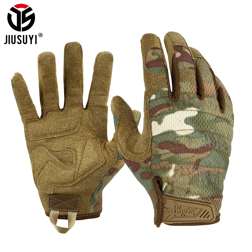 Full Finger Gloves Touch Screen Tactical Glove Paintball Work Airsoft Shooting Hunting Fish Black Green Camo Mittens Men